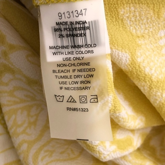 NWT Vince Camuto Lightweight Tropical Floral Drawstring Casual Shorts size L - Picture 8 of 10